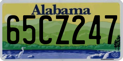 AL license plate 65CZ247
