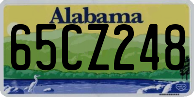 AL license plate 65CZ248