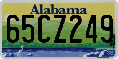 AL license plate 65CZ249
