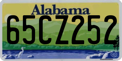 AL license plate 65CZ252