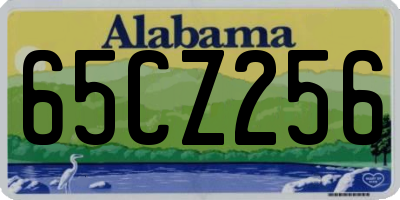 AL license plate 65CZ256