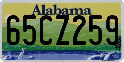 AL license plate 65CZ259