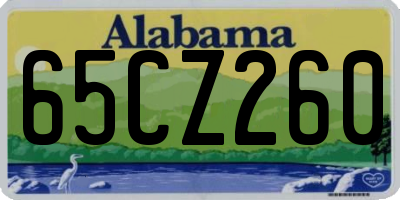 AL license plate 65CZ260