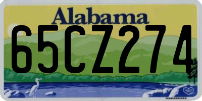 AL license plate 65CZ274