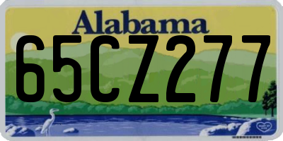 AL license plate 65CZ277
