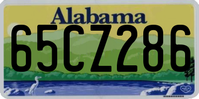 AL license plate 65CZ286