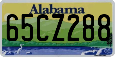 AL license plate 65CZ288