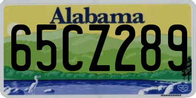 AL license plate 65CZ289