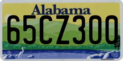 AL license plate 65CZ300