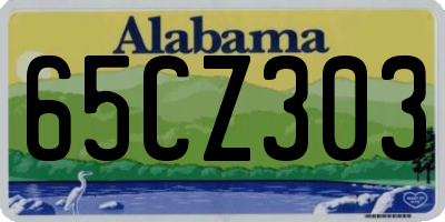 AL license plate 65CZ303