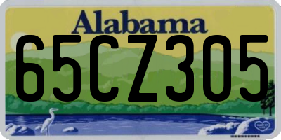 AL license plate 65CZ305