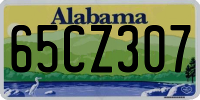 AL license plate 65CZ307