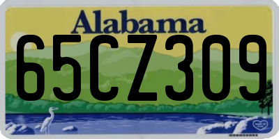 AL license plate 65CZ309
