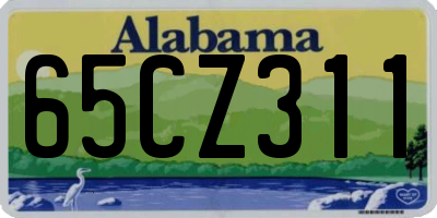 AL license plate 65CZ311