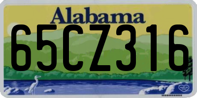 AL license plate 65CZ316