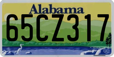 AL license plate 65CZ317