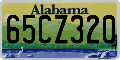 AL license plate 65CZ320