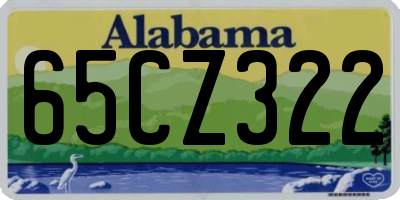 AL license plate 65CZ322