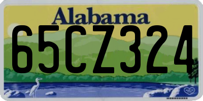AL license plate 65CZ324