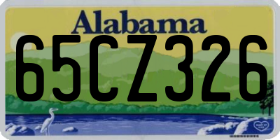 AL license plate 65CZ326