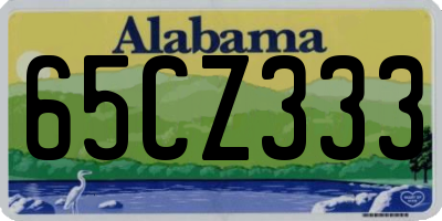 AL license plate 65CZ333