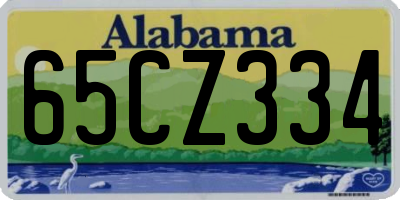 AL license plate 65CZ334
