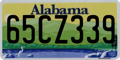 AL license plate 65CZ339