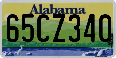 AL license plate 65CZ340