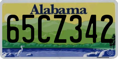AL license plate 65CZ342