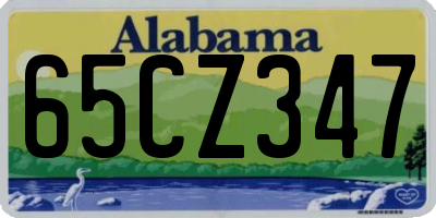 AL license plate 65CZ347