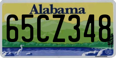 AL license plate 65CZ348