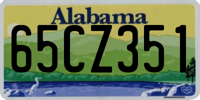 AL license plate 65CZ351