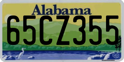 AL license plate 65CZ355