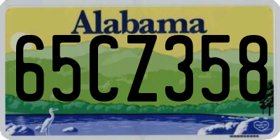 AL license plate 65CZ358