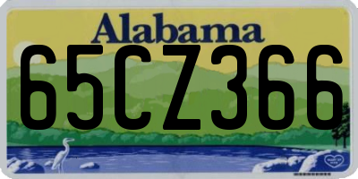 AL license plate 65CZ366