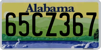 AL license plate 65CZ367
