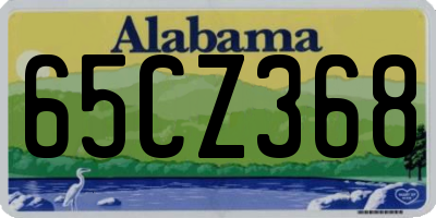 AL license plate 65CZ368