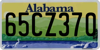 AL license plate 65CZ370