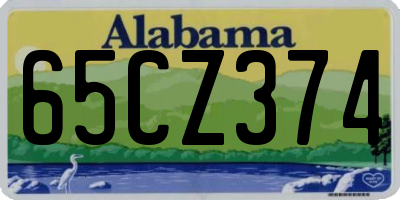 AL license plate 65CZ374