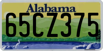 AL license plate 65CZ375