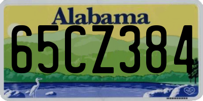 AL license plate 65CZ384