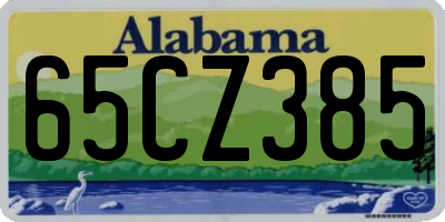 AL license plate 65CZ385