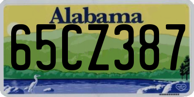 AL license plate 65CZ387