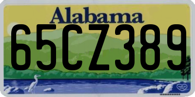 AL license plate 65CZ389
