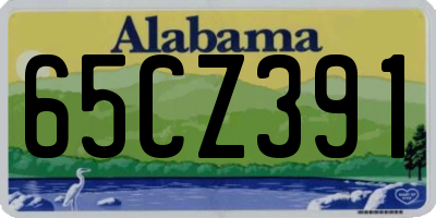 AL license plate 65CZ391
