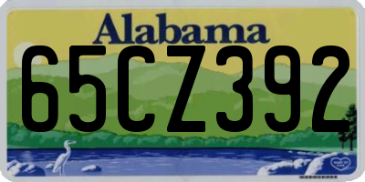 AL license plate 65CZ392