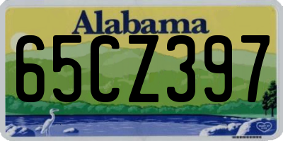 AL license plate 65CZ397