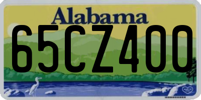 AL license plate 65CZ400