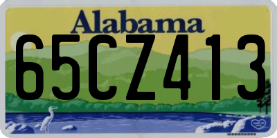 AL license plate 65CZ413