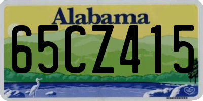 AL license plate 65CZ415